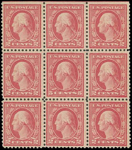 Prices of US Stamps Scott #505 - 5c 1917 Washington Perf 11 Error. H.R. Harmer, Nov 2013, Sale 3004, Lot 1290
