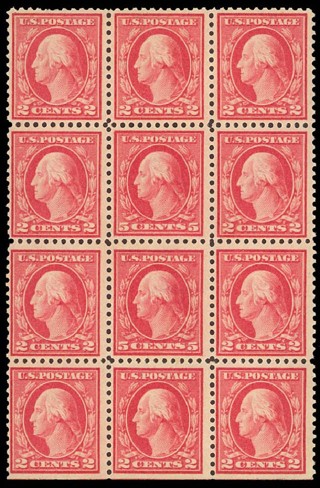 Value of US Stamp Scott Catalogue 505 - 1917 5c Washington Perf 11 Error. Daniel Kelleher Auctions, Aug 2012, Sale 631, Lot 1400