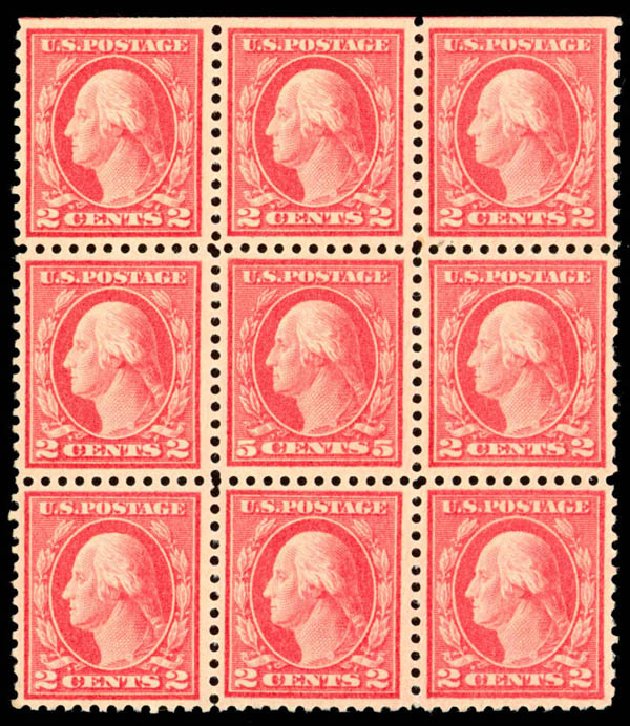 US Stamp Price Scott Catalogue # 505: 1917 5c Washington Perf 11 Error. Daniel Kelleher Auctions, Apr 2013, Sale 636, Lot 380