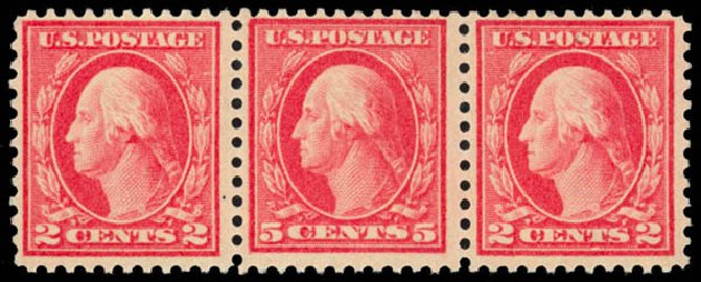 US Stamps Prices Scott Catalogue # 505: 5c 1917 Washington Perf 11 Error. Daniel Kelleher Auctions, Mar 2014, Sale 648, Lot 2190