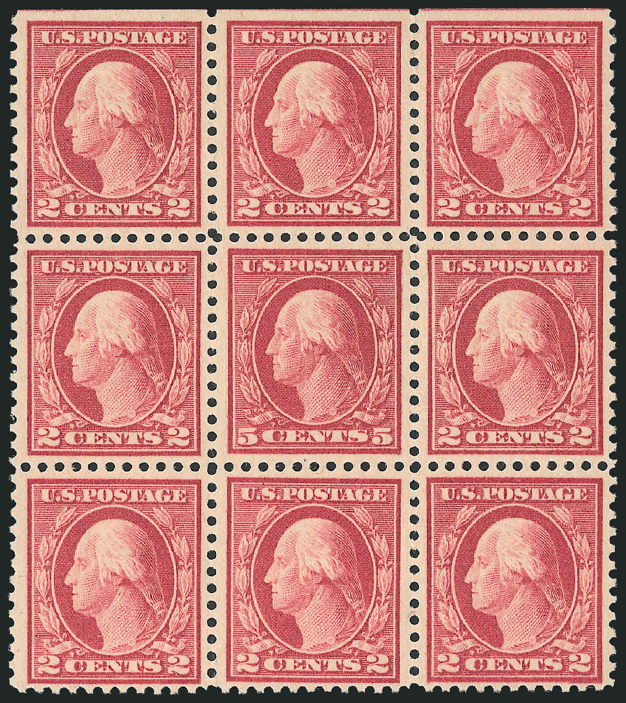 Costs of US Stamps Scott # 505: 5c 1917 Washington Perf 11 Error. Robert Siegel Auction Galleries, Oct 2011, Sale 1014, Lot 2000