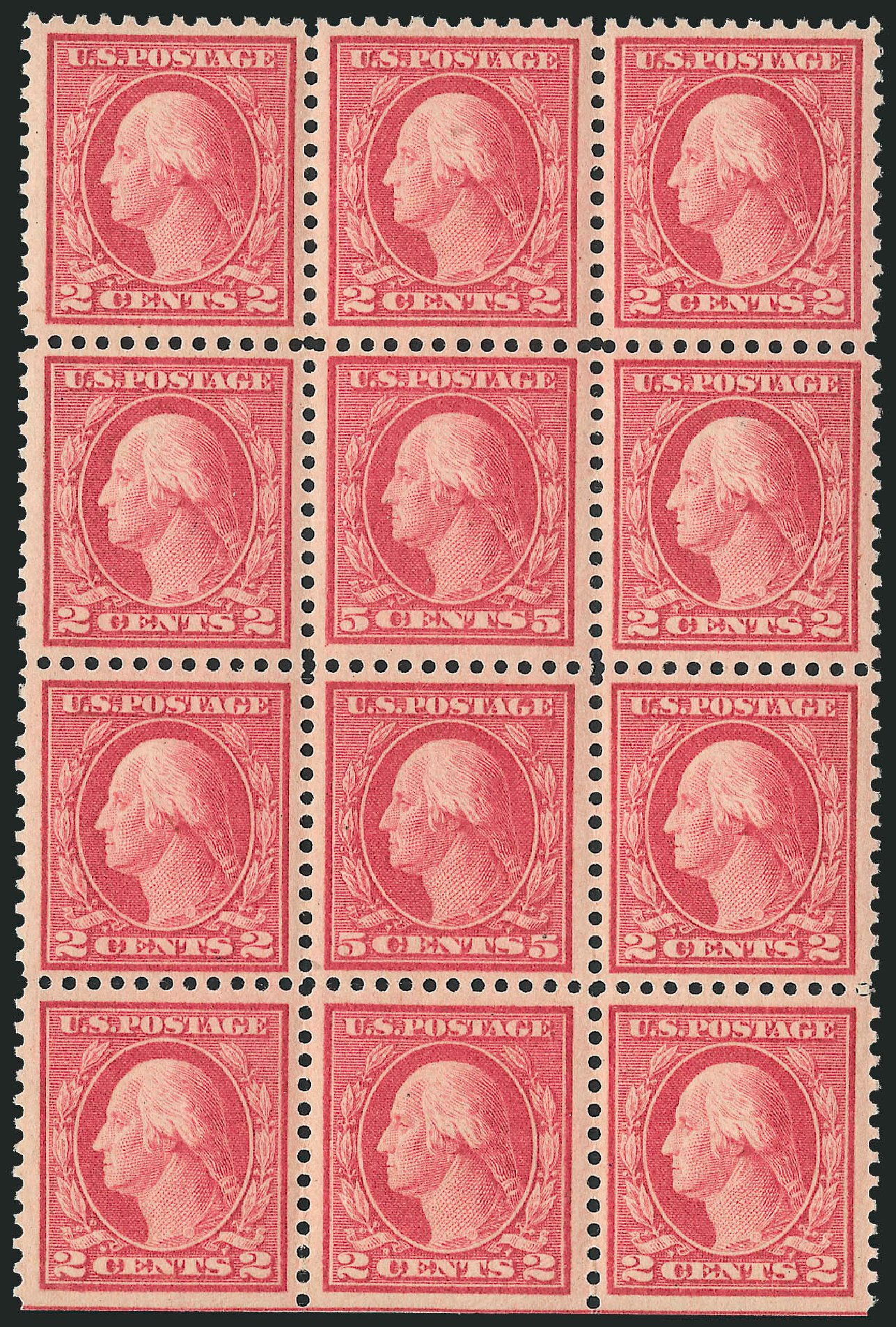 Values of US Stamps Scott #505 - 1917 5c Washington Perf 11 Error. Robert Siegel Auction Galleries, Nov 2013, Sale 1061, Lot 3970