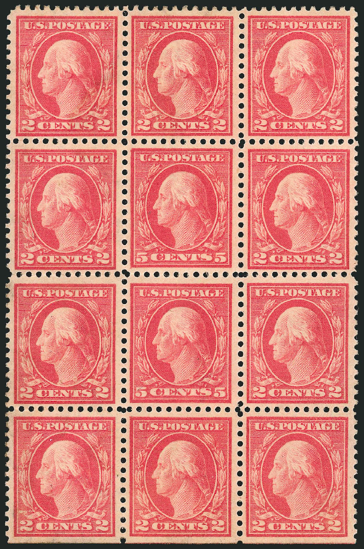 US Stamps Prices Scott # 505: 1917 5c Washington Perf 11 Error. Robert Siegel Auction Galleries, Apr 2014, Sale 1068, Lot 300