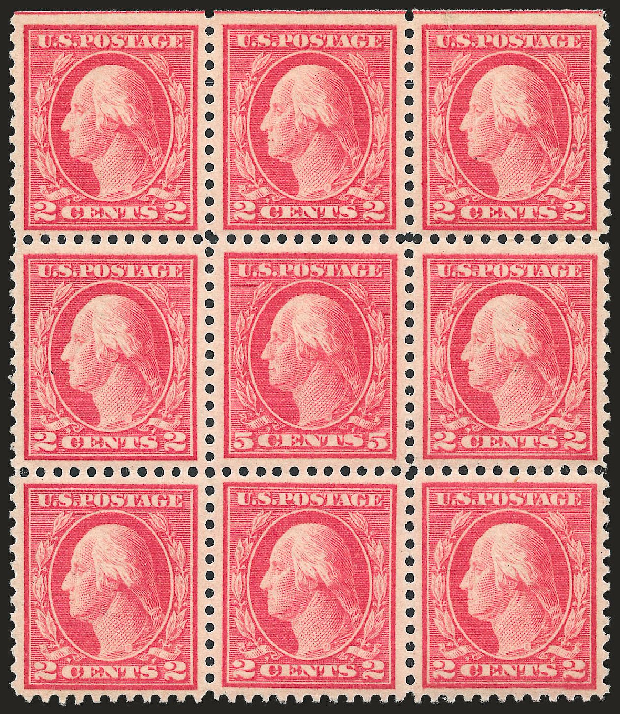 US Stamps Price Scott Catalog #505 - 5c 1917 Washington Perf 11 Error. Robert Siegel Auction Galleries, Apr 2010, Sale 984, Lot 920