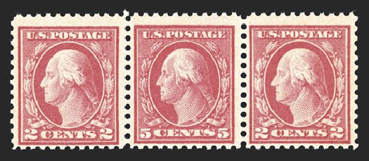 US Stamp Price Scott Catalogue #505: 1917 5c Washington Perf 11 Error. Spink Shreves Galleries, Mar 2013, Sale 142, Lot 370