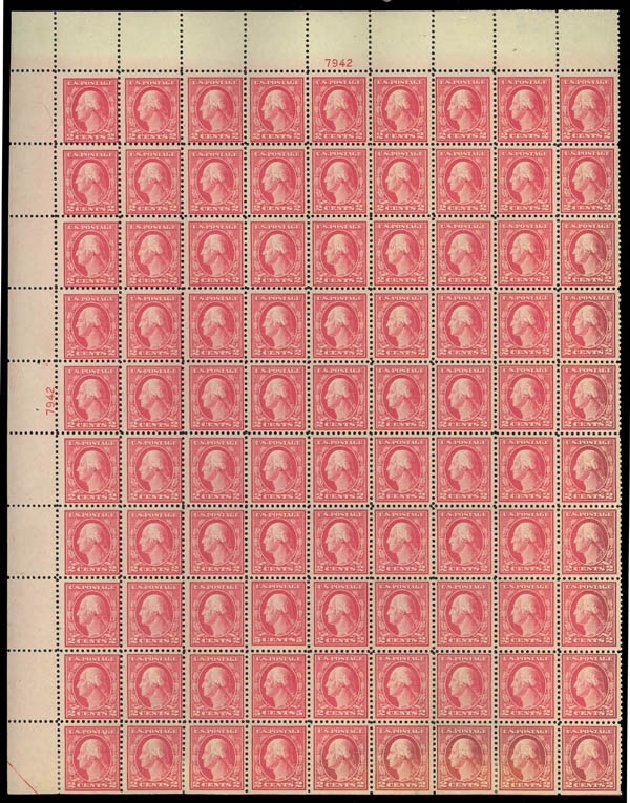 US Stamp Values Scott # 505 - 1917 5c Washington Perf 11 Error. Daniel Kelleher Auctions, Jan 2012, Sale 628, Lot 531