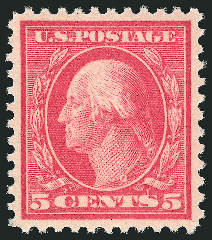 US Stamps Values Scott Catalogue #505: 1917 5c Washington Perf 11 Error. Robert Siegel Auction Galleries, Dec 2010, Sale 1000, Lot 1231
