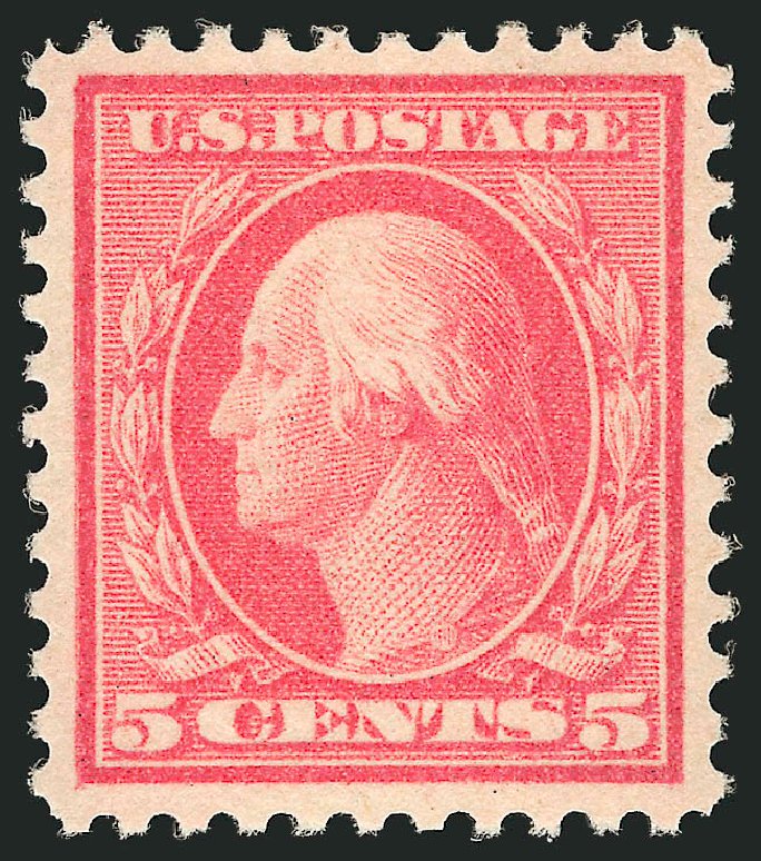 US Stamps Prices Scott Catalogue #505 - 5c 1917 Washington Perf 11 Error. Robert Siegel Auction Galleries, Apr 2014, Sale 1068, Lot 301