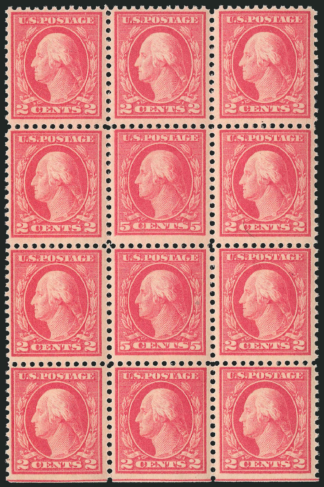 Cost of US Stamp Scott Catalogue 505: 5c 1917 Washington Perf 11 Error. Robert Siegel Auction Galleries, Feb 2015, Sale 1093, Lot 451