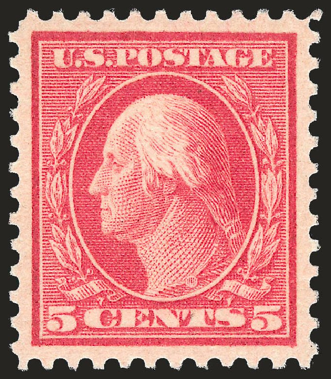 US Stamps Prices Scott # 505 - 1917 5c Washington Perf 11 Error. Robert Siegel Auction Galleries, Jun 2010, Sale 992, Lot 2511