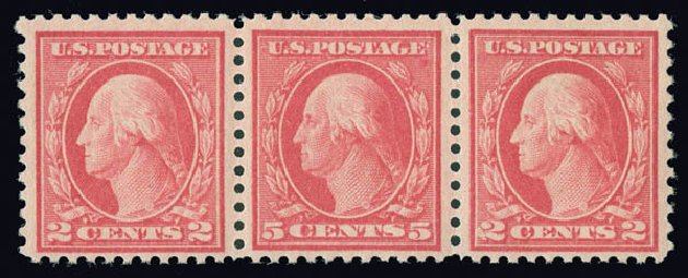 US Stamp Price Scott Cat. #505 - 1917 5c Washington Perf 11 Error. Matthew Bennett International, Jun 2008, Sale 328, Lot 1004