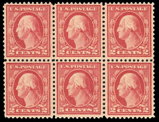 Cost of US Stamps Scott # 505 - 1917 5c Washington Perf 11 Error. Cherrystone Auctions, Mar 2008, Sale 200803, Lot 294