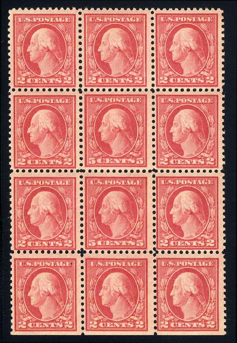 US Stamp Value Scott Cat. # 505 - 1917 5c Washington Perf 11 Error. Cherrystone Auctions, Mar 2013, Sale 201303, Lot 84