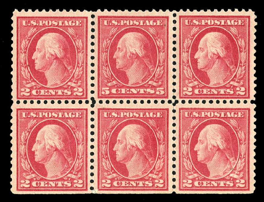 Prices of US Stamps Scott Catalog 505: 5c 1917 Washington Perf 11 Error. Cherrystone Auctions, Nov 2014, Sale 201411, Lot 74