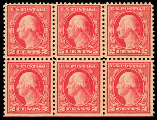 Costs of US Stamp Scott Cat. 505: 1917 5c Washington Perf 11 Error. Daniel Kelleher Auctions, Sep 2013, Sale 639, Lot 3614