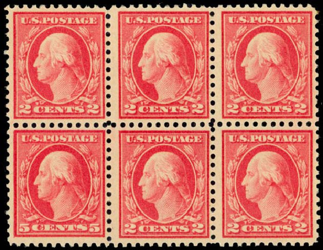 Value of US Stamp Scott Cat. 505 - 5c 1917 Washington Perf 11 Error. Daniel Kelleher Auctions, Oct 2014, Sale 660, Lot 2394