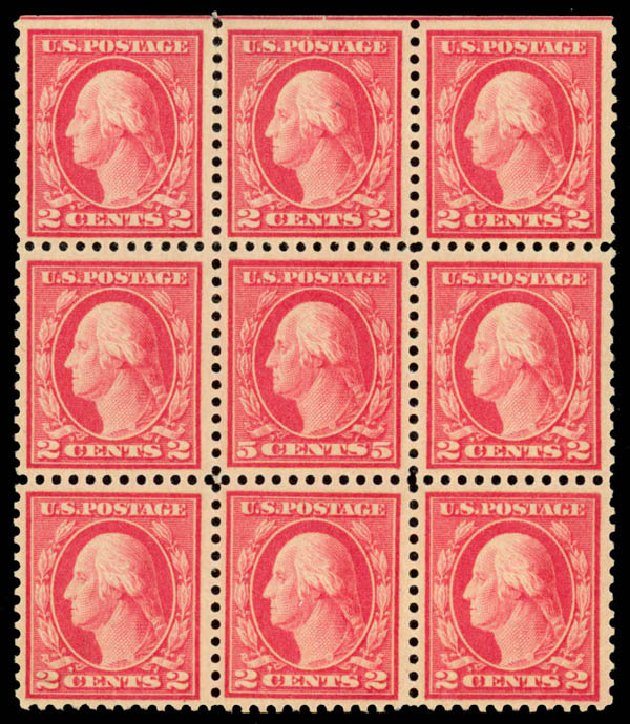 US Stamp Value Scott 505 - 5c 1917 Washington Perf 11 Error. Daniel Kelleher Auctions, Jan 2015, Sale 663, Lot 1854