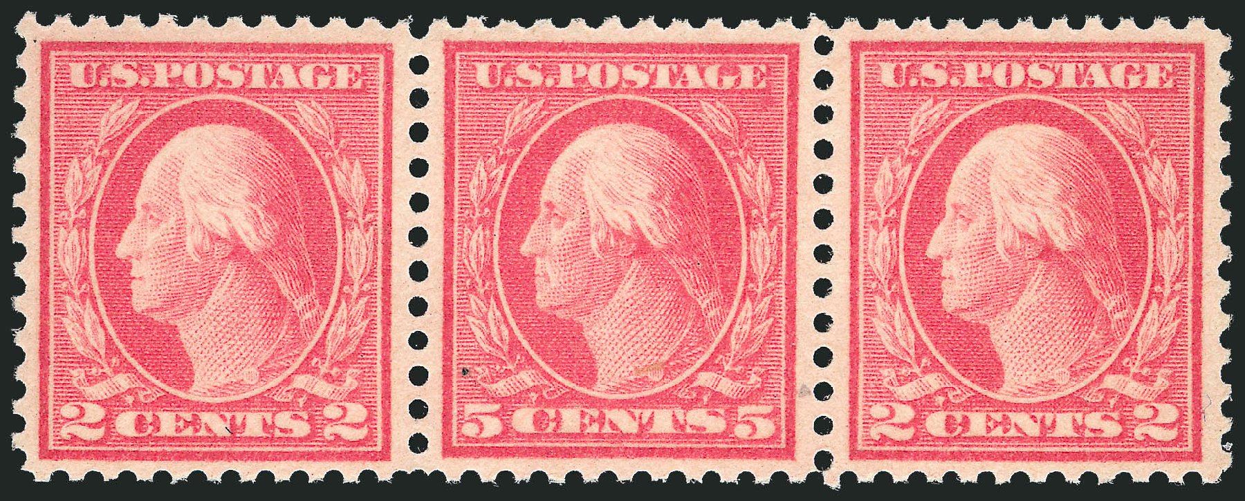 US Stamps Value Scott Catalogue #505: 5c 1917 Washington Perf 11 Error. Robert Siegel Auction Galleries, Mar 2014, Sale 1067, Lot 1574