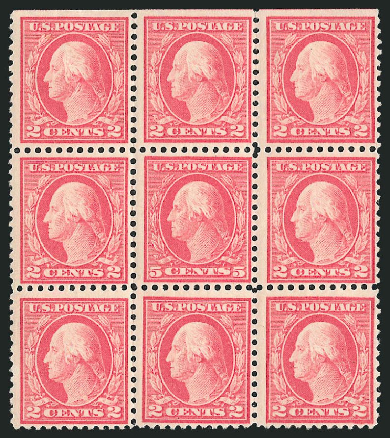 US Stamps Prices Scott #505 - 5c 1917 Washington Perf 11 Error. Robert Siegel Auction Galleries, Dec 2009, Sale 982, Lot 5894