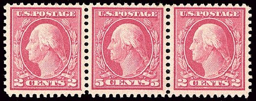 US Stamp Prices Scott Cat. 505 - 1917 5c Washington Perf 11 Error. Spink Shreves Galleries, Jan 2014, Sale 146, Lot 434
