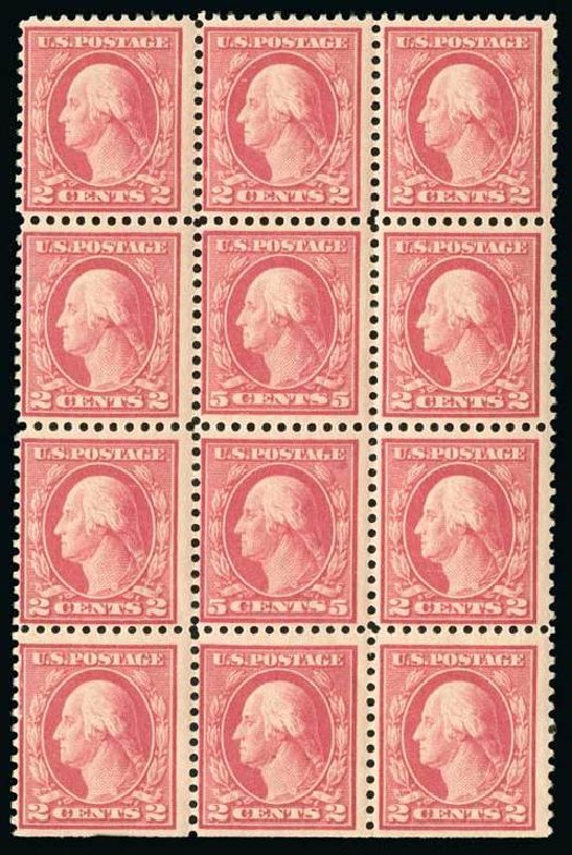 US Stamp Values Scott Cat. #505: 1917 5c Washington Perf 11 Error. Spink Shreves Galleries, Jul 2015, Sale 151, Lot 314