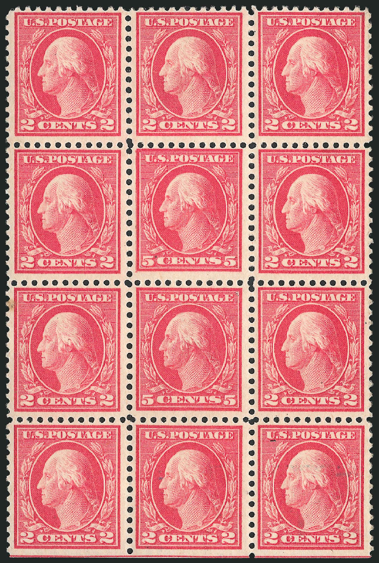 US Stamp Price Scott Catalogue 505 - 5c 1917 Washington Perf 11 Error. Robert Siegel Auction Galleries, Jun 2011, Sale 1011, Lot 765
