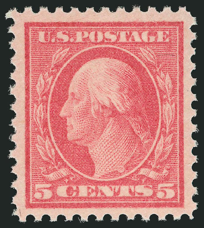 US Stamp Value Scott Cat. # 505 - 5c 1917 Washington Perf 11 Error. Robert Siegel Auction Galleries, Oct 2011, Sale 1014, Lot 1995