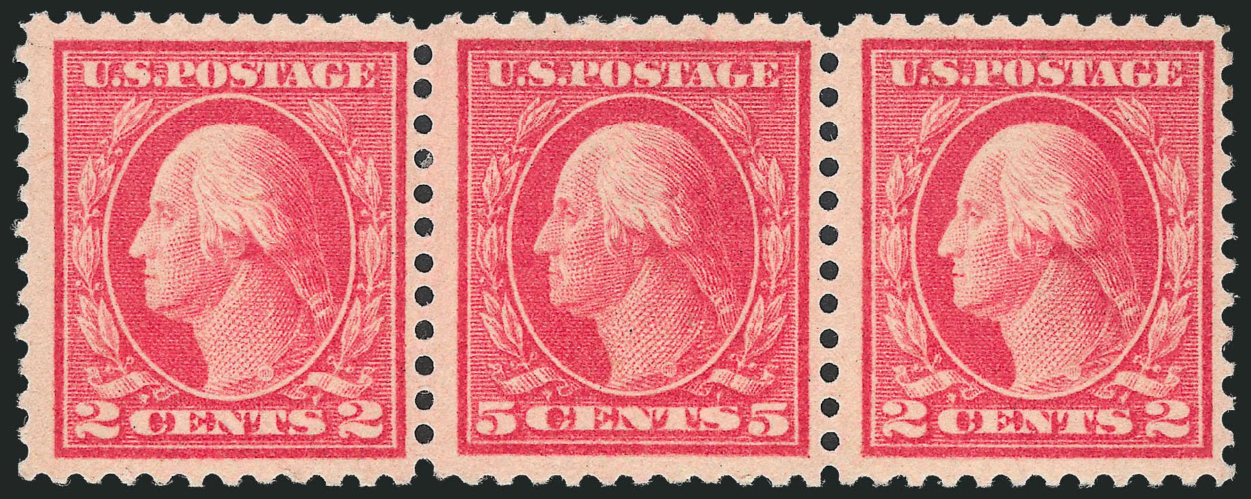 US Stamp Value Scott Catalog #505 - 1917 5c Washington Perf 11 Error. Robert Siegel Auction Galleries, Mar 2013, Sale 1040, Lot 1895