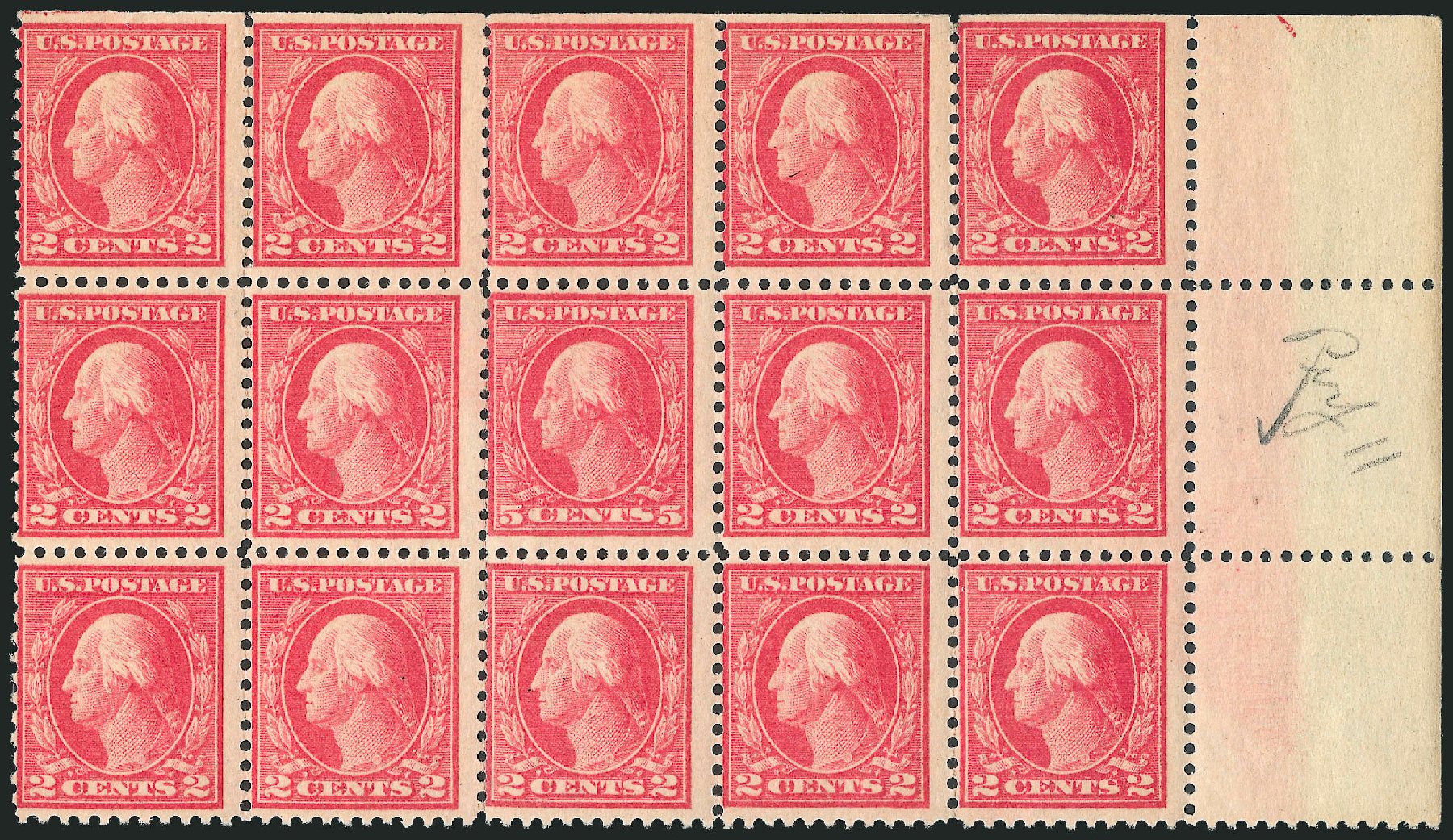 Price of US Stamp Scott Catalog #505 - 1917 5c Washington Perf 11 Error. Robert Siegel Auction Galleries, Dec 2014, Sale 1090, Lot 1555