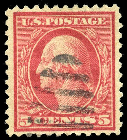 US Stamp Prices Scott Catalog #505 - 5c 1917 Washington Perf 11 Error. Matthew Bennett International, May 2014, Sale 350, Lot 642