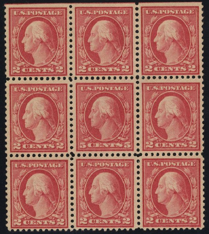 US Stamps Price Scott Cat. #505: 5c 1917 Washington Perf 11 Error. Cherrystone Auctions, Mar 2008, Sale 200803, Lot 292
