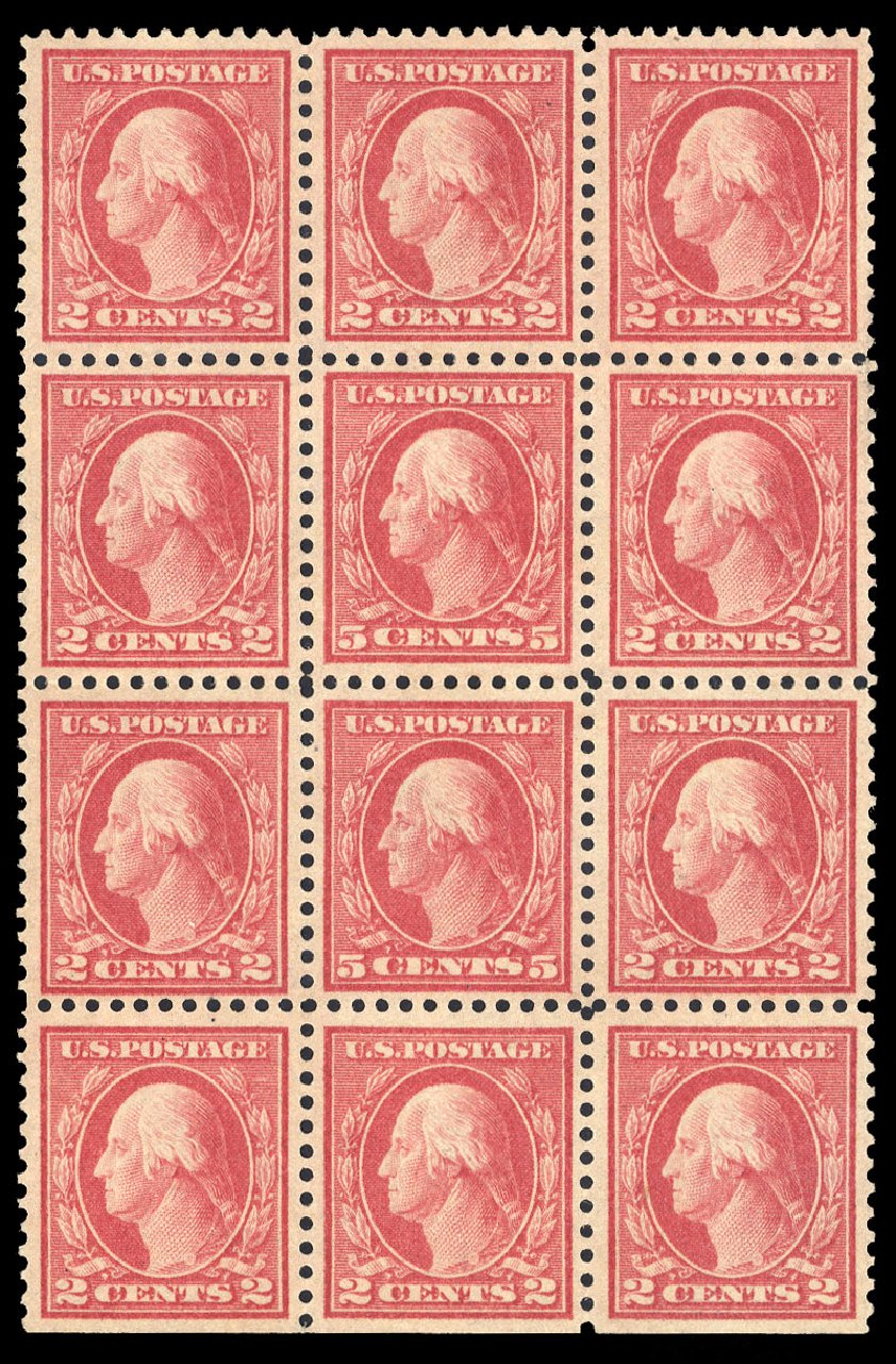 Value of US Stamps Scott #505: 5c 1917 Washington Perf 11 Error. Cherrystone Auctions, Sep 2014, Sale 201409, Lot 52