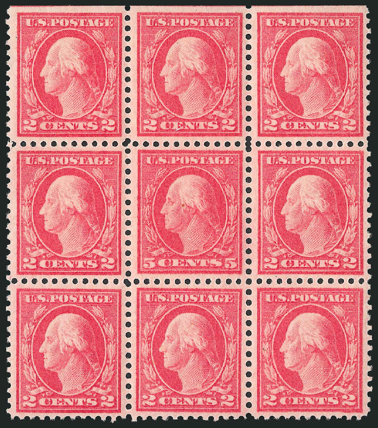 US Stamp Prices Scott Catalogue # 505: 5c 1917 Washington Perf 11 Error. Robert Siegel Auction Galleries, Mar 2012, Sale 1019, Lot 862