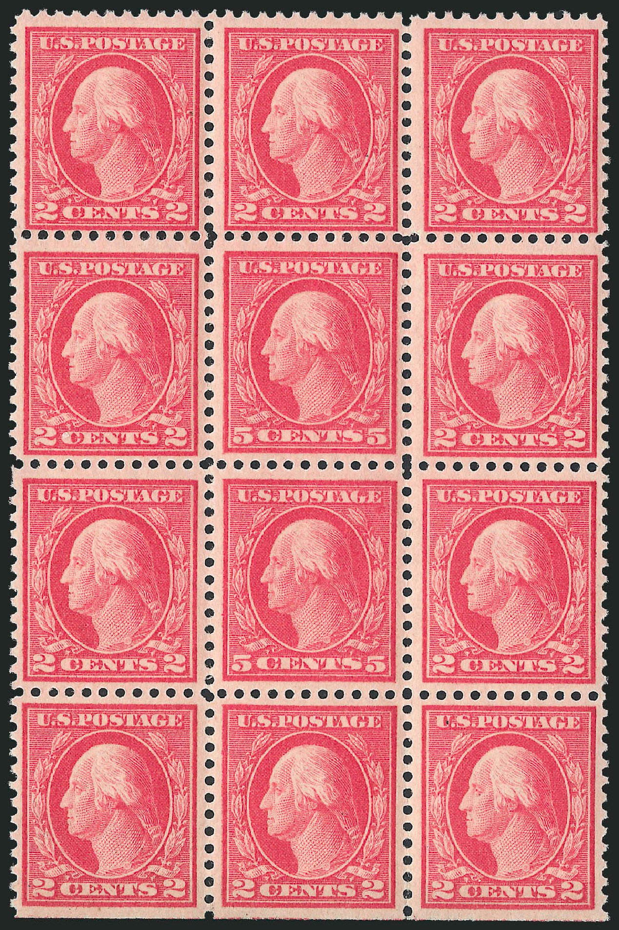 Costs of US Stamps Scott Catalogue #505: 1917 5c Washington Perf 11 Error. Robert Siegel Auction Galleries, Jun 2012, Sale 1026, Lot 1442