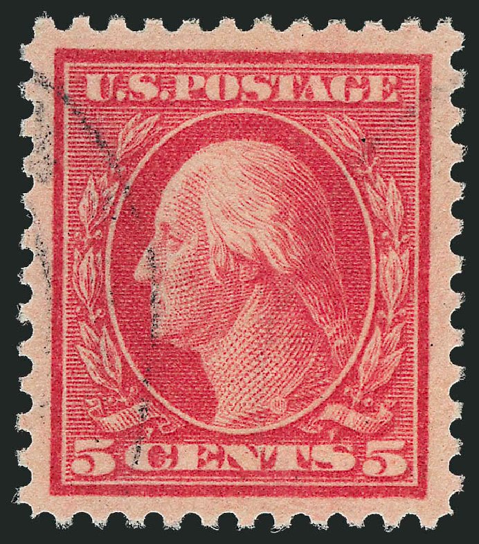 Price of US Stamps Scott Cat. #505 - 1917 5c Washington Perf 11 Error. Robert Siegel Auction Galleries, Oct 2012, Sale 1032, Lot 3592