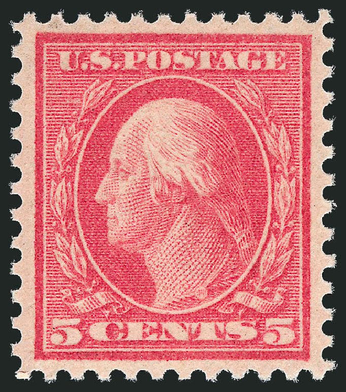 US Stamp Value Scott # 505: 1917 5c Washington Perf 11 Error. Robert Siegel Auction Galleries, Oct 2010, Sale 997, Lot 6042