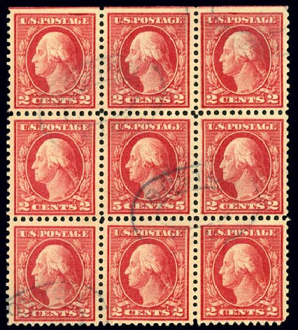 Prices of US Stamp Scott Cat. 505: 1917 5c Washington Perf 11 Error. Matthew Bennett International, Dec 2008, Sale 330, Lot 1823