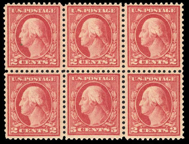 US Stamps Value Scott Catalog 505 - 5c 1917 Washington Perf 11 Error. Cherrystone Auctions, Mar 2010, Sale 201003, Lot 183