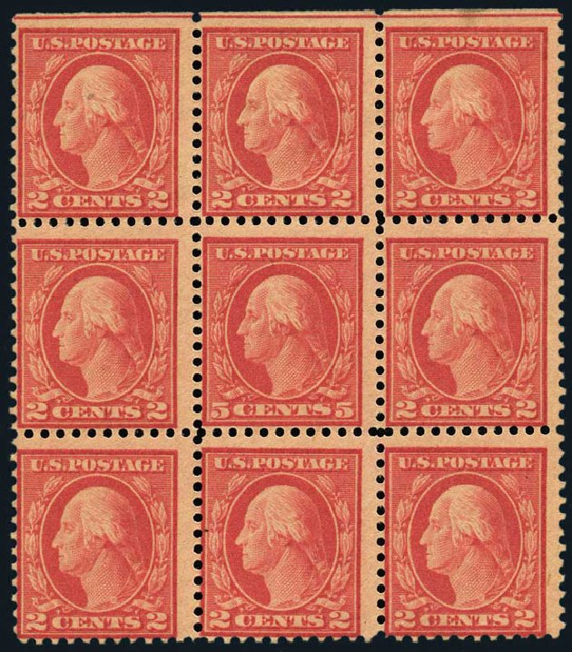 Price of US Stamps Scott # 505: 1917 5c Washington Perf 11 Error. Harmer-Schau Auction Galleries, May 2015, Sale 105, Lot 173