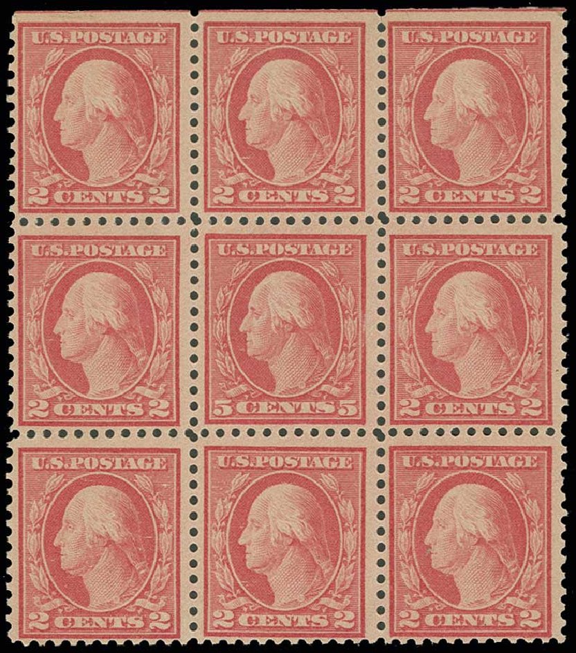 Price of US Stamp Scott Cat. # 505 - 1917 5c Washington Perf 11 Error. H.R. Harmer, Jun 2013, Sale 3003, Lot 1353