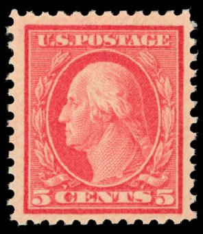 Costs of US Stamp Scott Cat. #505 - 5c 1917 Washington Perf 11 Error. Daniel Kelleher Auctions, Oct 2014, Sale 660, Lot 2393