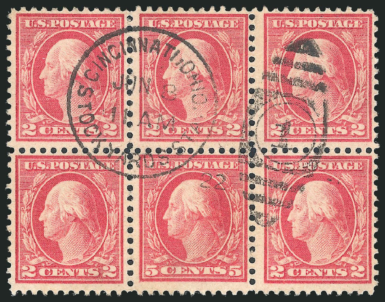 US Stamp Value Scott Catalog # 505: 1917 5c Washington Perf 11 Error. Robert Siegel Auction Galleries, Oct 2012, Sale 1032, Lot 3593