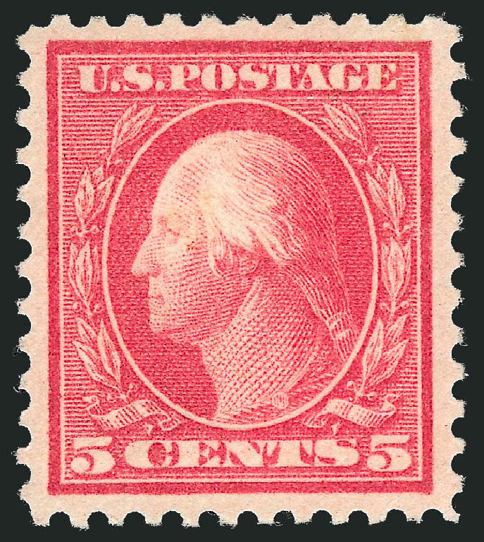US Stamps Values Scott #505 - 5c 1917 Washington Perf 11 Error. Robert Siegel Auction Galleries, Oct 2010, Sale 997, Lot 6043