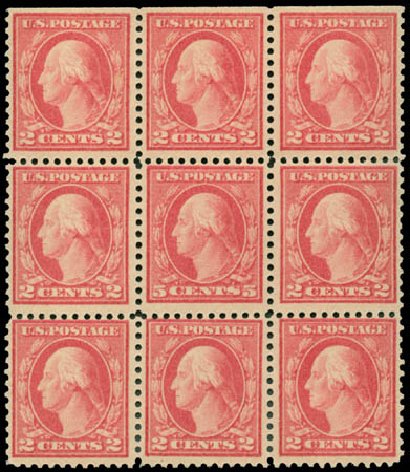 Costs of US Stamp Scott Cat. #505 - 1917 5c Washington Perf 11 Error. Matthew Bennett International, Jun 2008, Sale 328, Lot 1006