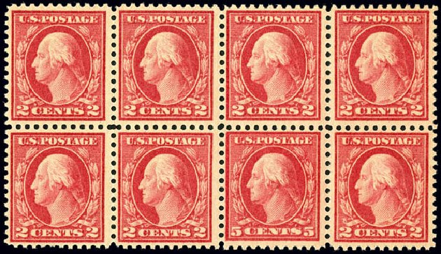 Values of US Stamps Scott 505 - 5c 1917 Washington Perf 11 Error. Matthew Bennett International, Dec 2008, Sale 330, Lot 1816