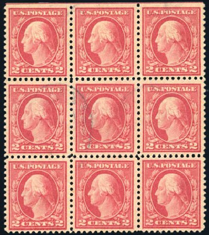 Costs of US Stamps Scott Cat. #505: 1917 5c Washington Perf 11 Error. Harmer-Schau Auction Galleries, Feb 2010, Sale 84, Lot 1626
