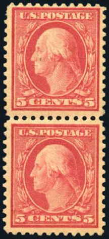 Price of US Stamp Scott Catalogue 505 - 5c 1917 Washington Perf 11 Error. Harmer-Schau Auction Galleries, Apr 2010, Sale 85, Lot 306