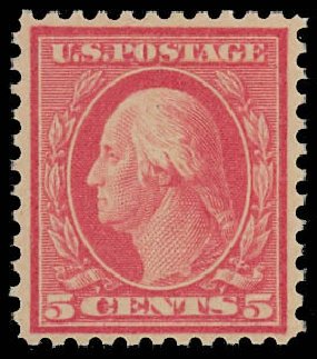Prices of US Stamp Scott Cat. #505 - 5c 1917 Washington Perf 11 Error. Daniel Kelleher Auctions, Oct 2012, Sale 632, Lot 1386