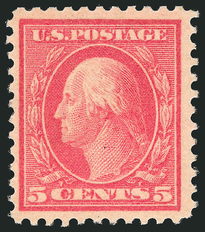 US Stamp Value Scott # 505 - 1917 5c Washington Perf 11 Error. Robert Siegel Auction Galleries, Oct 2011, Sale 1014, Lot 1996