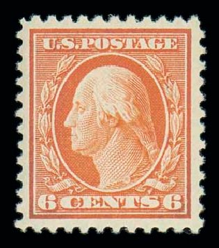 Value of US Stamps Scott Catalog #506 - 6c 1917 Washington Perf 11. Matthew Bennett International, Jun 2007, Sale 319, Lot 1478